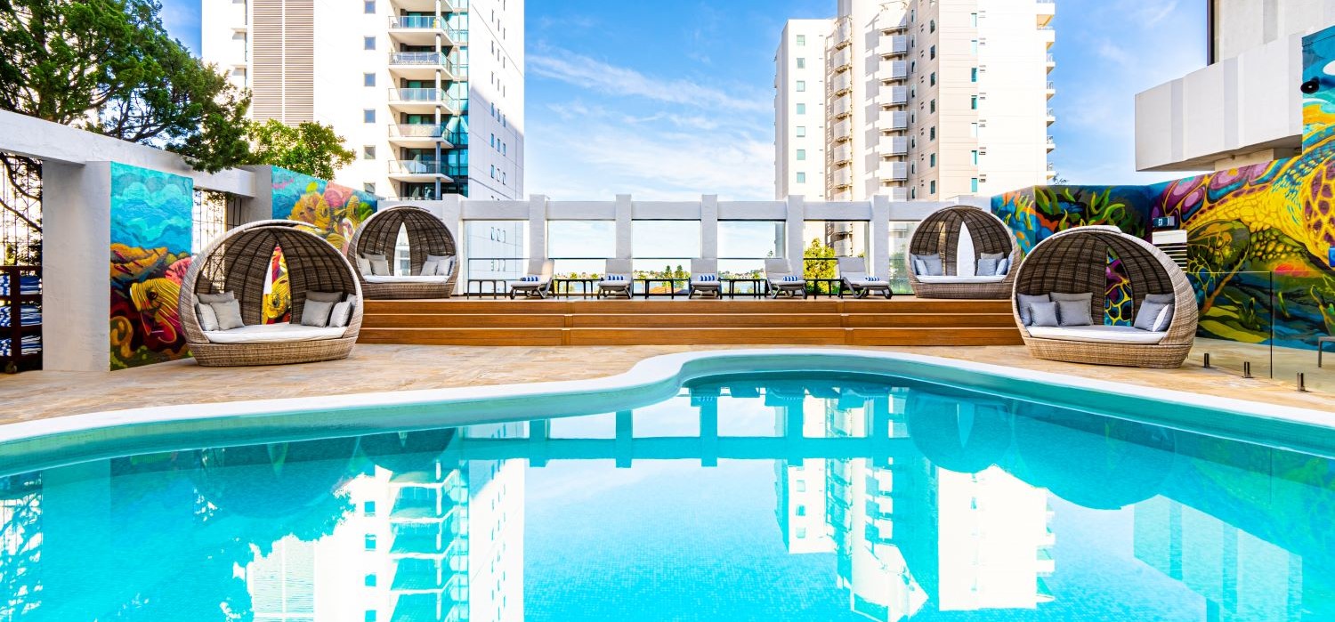 Pan Pacific Hotel - pool area (conference venue)